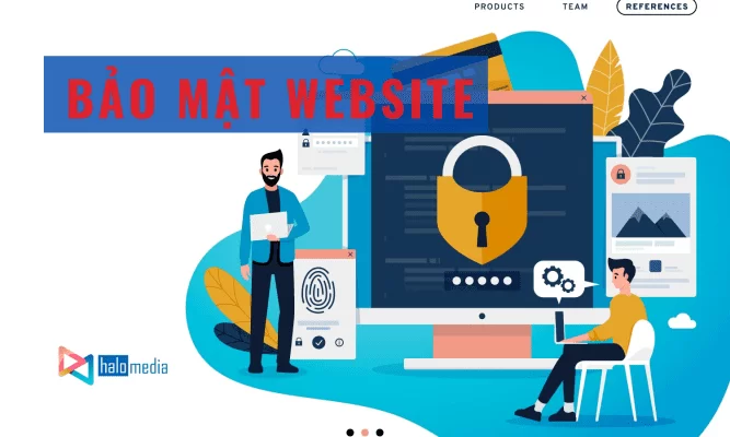 bao mat website thiết kế web Halo Media