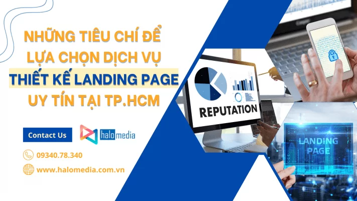 những tiêu chí lựa chọn dịch vụ thiết kế landing page uy tín tại tphcm