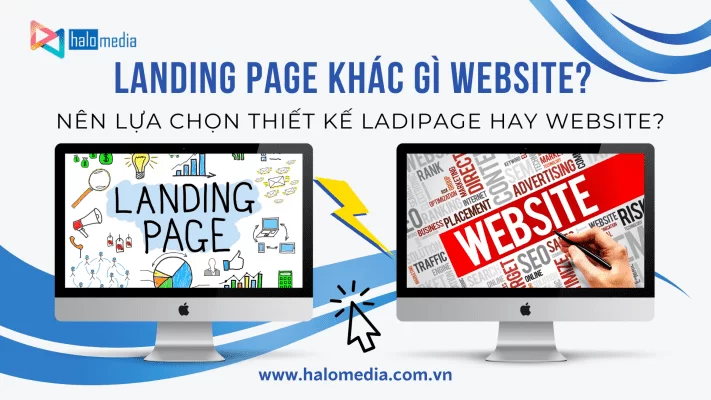landing page khác gì website