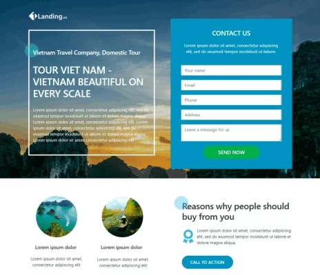 landing page thu thập thông tin khách hàng