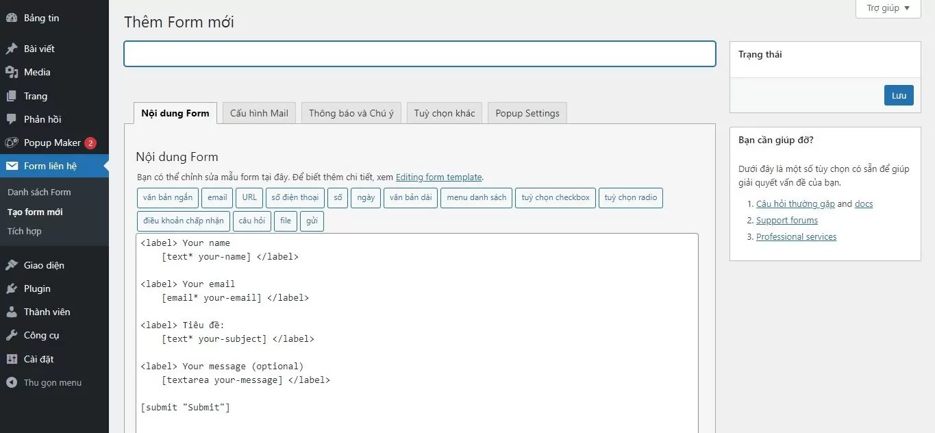 tao-moi-tao-form-lien-he-trong-wordpress-halo-media