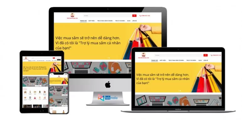 Thiết kế website tiếp thị liên kết trợ lý mua hàng
