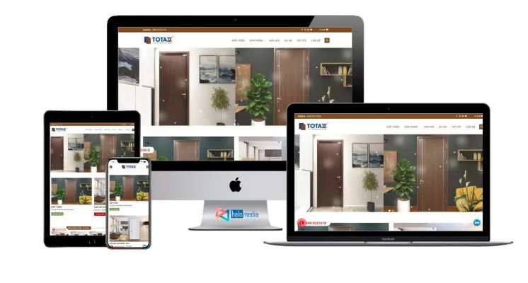 Thiết kế web nội thất cửa gỗ