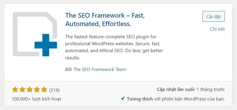 The SEO Framework Plugin